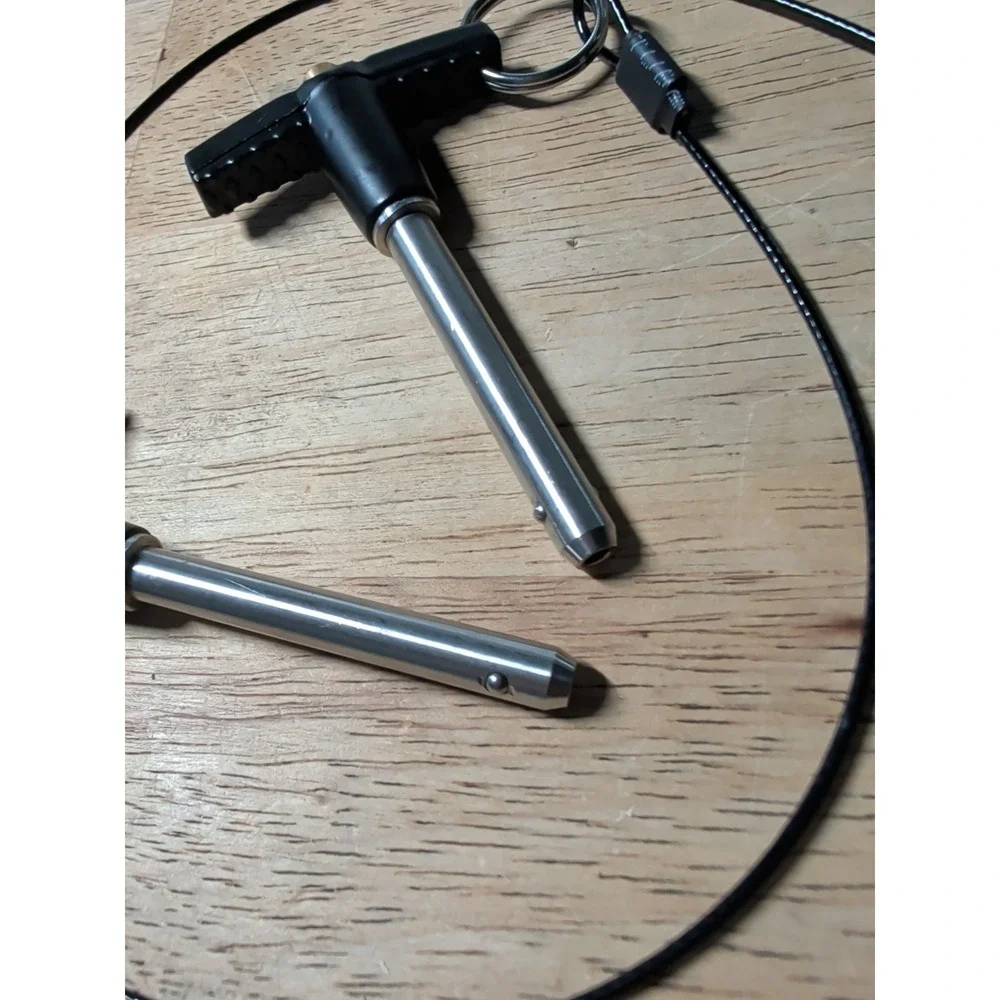 Stainless Steel 304 T Handle Lock Pins Push-Button Quick Release Pin Pin Dia ...